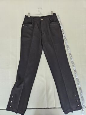 Business Casual Pants Straight-Leg Charcoal Grey